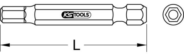 KS TOOLS Бит шуруповерта 911.7713